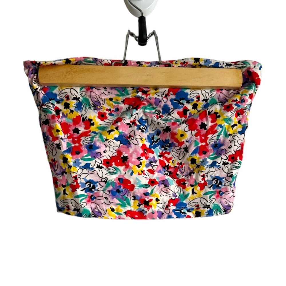 3 FOR $10 GARAGE (GRG) Y2K Small Floral Strapless Crop Top